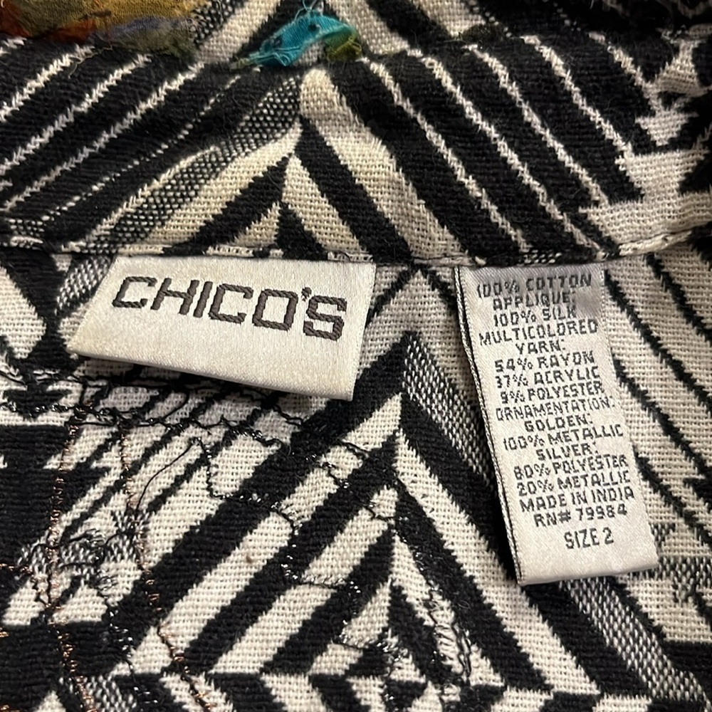 CHICO’S embellished vest, size 2 (large) - Picture 2 of 5